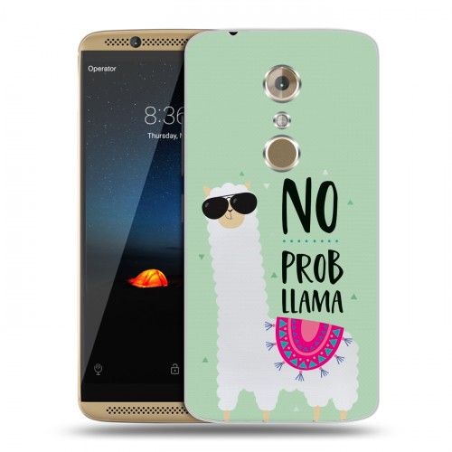 Дизайнерский пластиковый чехол для ZTE Axon 7 Лама