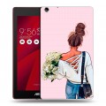 Дизайнерский силиконовый чехол для ASUS ZenPad C 7.0 Девушка и букет