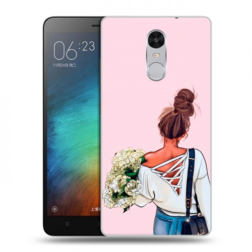 Дизайнерский пластиковый чехол для Xiaomi RedMi Pro Девушка и букет