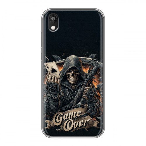 Дизайнерский силиконовый чехол для Huawei Honor 8s Скелет карты