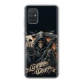Дизайнерский силиконовый чехол для Samsung Galaxy A71 Скелет карты
