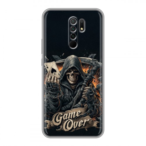 Дизайнерский силиконовый чехол для Xiaomi RedMi 9 Скелет карты