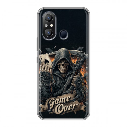 Дизайнерский пластиковый чехол для Itel A49 Скелет карты