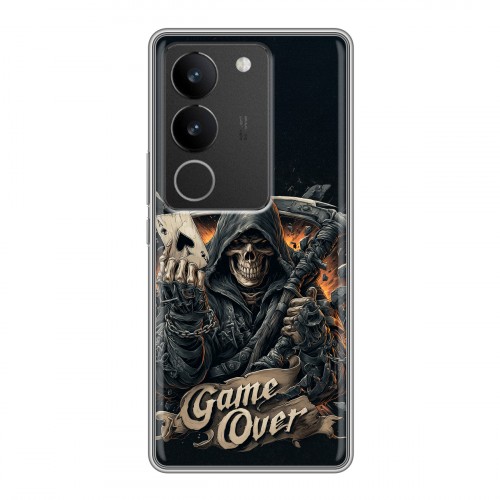 Дизайнерский силиконовый чехол для Vivo S17 Скелет карты