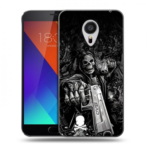 Дизайнерский пластиковый чехол для Meizu MX5 Скелет