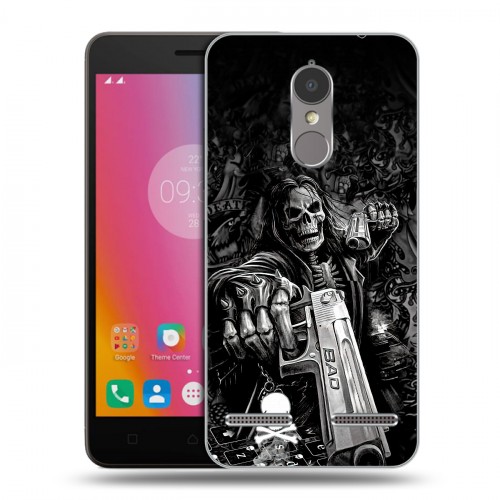 Дизайнерский пластиковый чехол для Lenovo K6 Скелет