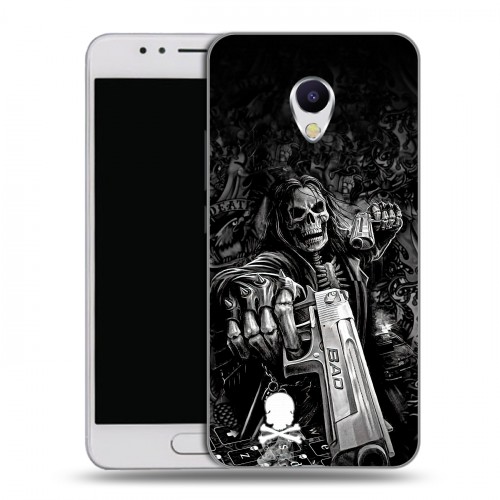 Дизайнерский пластиковый чехол для Meizu M5s Скелет