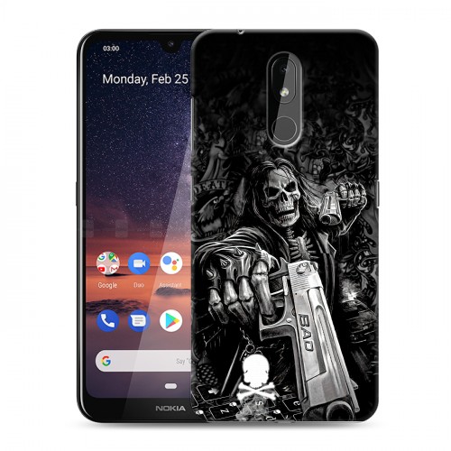 Дизайнерский силиконовый чехол для Nokia 3.2 Скелет