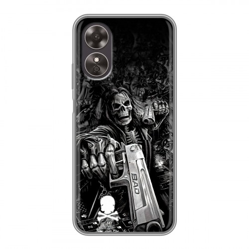 Дизайнерский пластиковый чехол для OPPO A17 Скелет