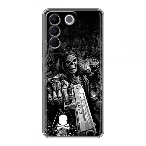 Дизайнерский силиконовый чехол для Vivo V27e Скелет