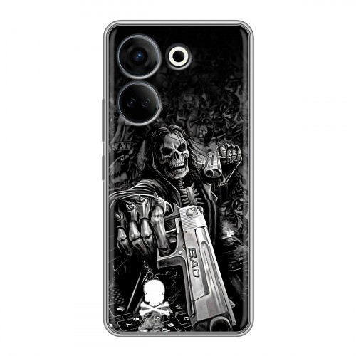 Дизайнерский пластиковый чехол для Tecno Camon 20 Скелет