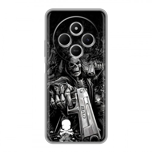 Дизайнерский силиконовый чехол для Redmi 14C Скелет