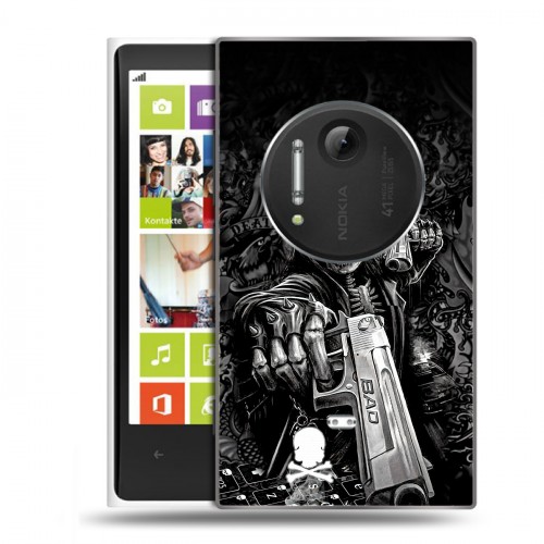 Дизайнерский силиконовый чехол для Nokia Lumia 1020 Скелет