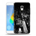Дизайнерский пластиковый чехол для  Meizu MX3 Скелет