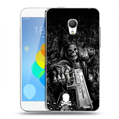 Дизайнерский пластиковый чехол для  Meizu MX3 Скелет
