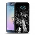 Дизайнерский силиконовый чехол для Samsung Galaxy S6 Edge Скелет