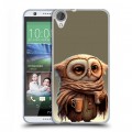 Дизайнерский силиконовый чехол для HTC Desire 820 Сова