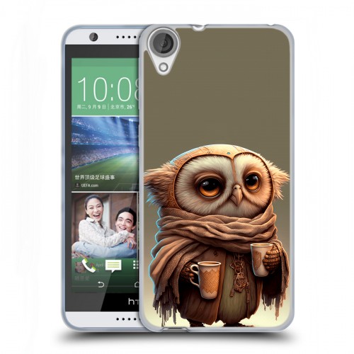 Дизайнерский силиконовый чехол для HTC Desire 820 Сова