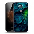 Дизайнерский пластиковый чехол для Huawei G8 Листья