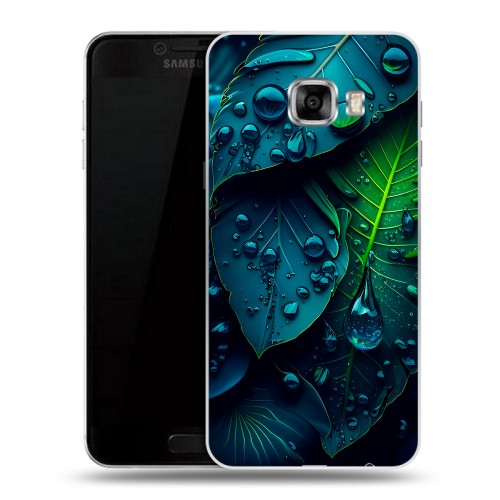 Дизайнерский пластиковый чехол для Samsung Galaxy C5 Листья