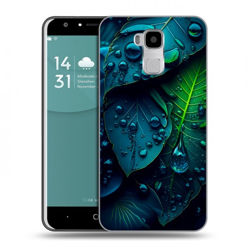 Дизайнерский пластиковый чехол для Doogee Y6 Листья