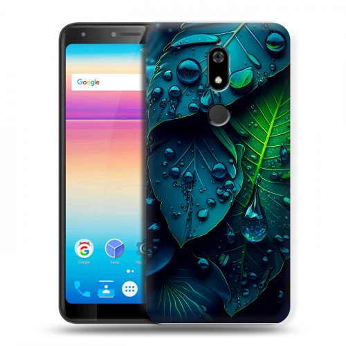 Дизайнерский силиконовый чехол для BQ Space X Листья