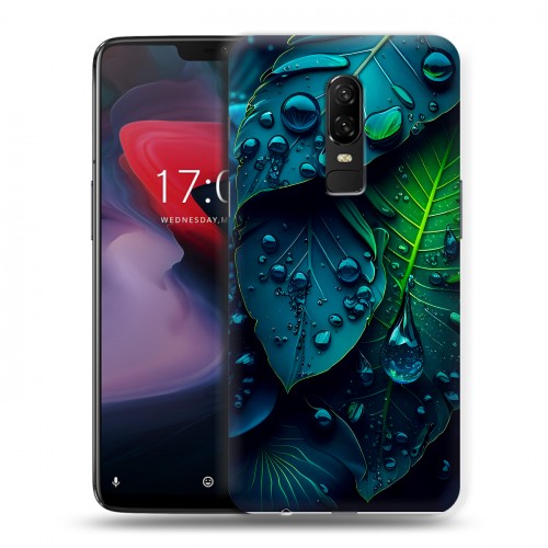 Дизайнерский пластиковый чехол для OnePlus 6 Листья