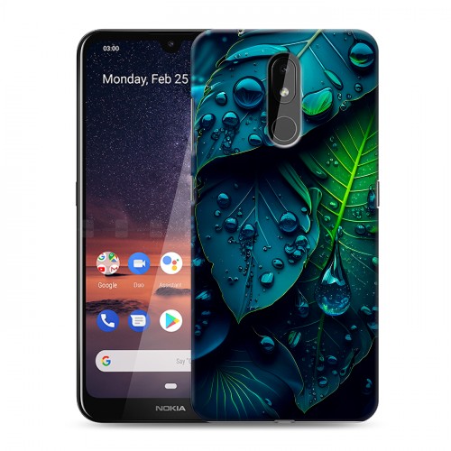 Дизайнерский силиконовый чехол для Nokia 3.2 Листья