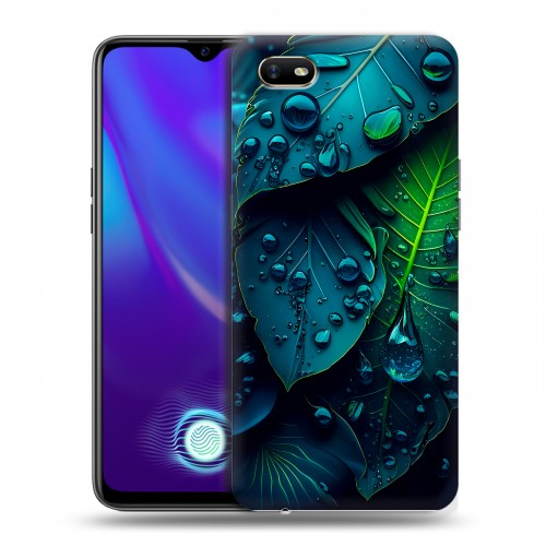 Дизайнерский пластиковый чехол для OPPO A1k Листья