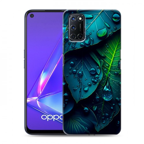 Дизайнерский пластиковый чехол для OPPO A52 Листья