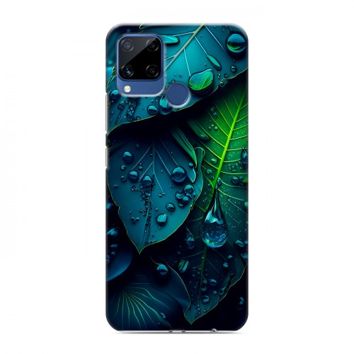 Дизайнерский пластиковый чехол для Realme C15 Листья