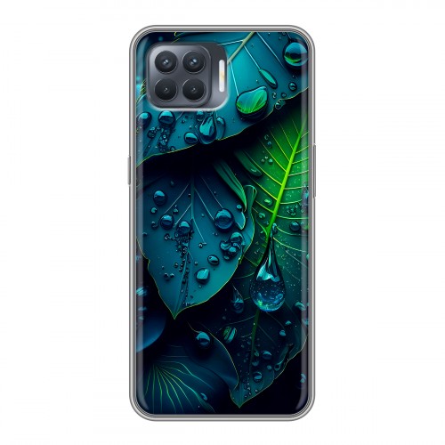 Дизайнерский силиконовый чехол для OPPO Reno4 Lite Листья