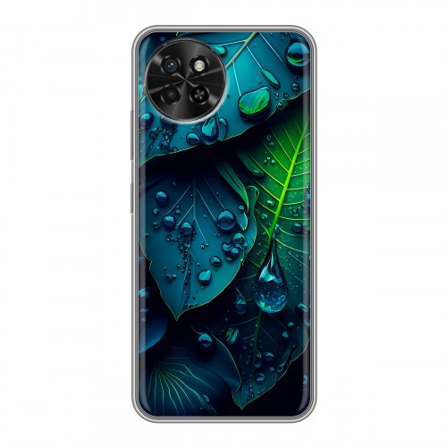 Дизайнерский силиконовый чехол для Itel S23 Листья