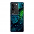 Дизайнерский силиконовый с усиленными углами чехол для Vivo V29 Листья