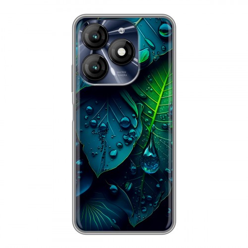 Дизайнерский силиконовый чехол для Itel A70 Листья