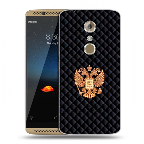 Дизайнерский пластиковый чехол для ZTE Axon 7 Герб России принт