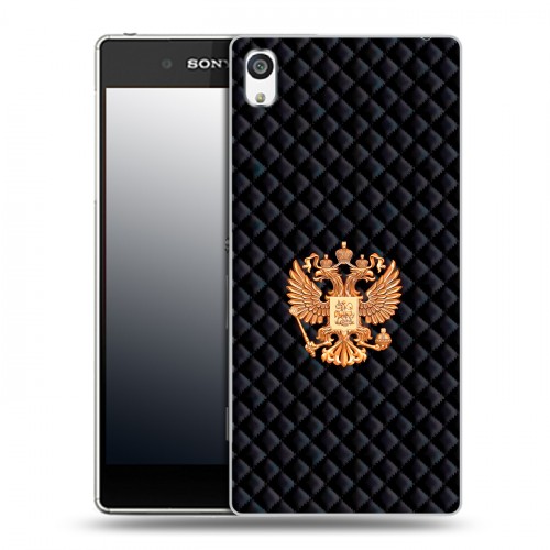 Дизайнерский пластиковый чехол для Sony Xperia E5 Герб России принт