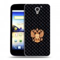 Дизайнерский пластиковый чехол для ZTE Blade A510 Герб России принт