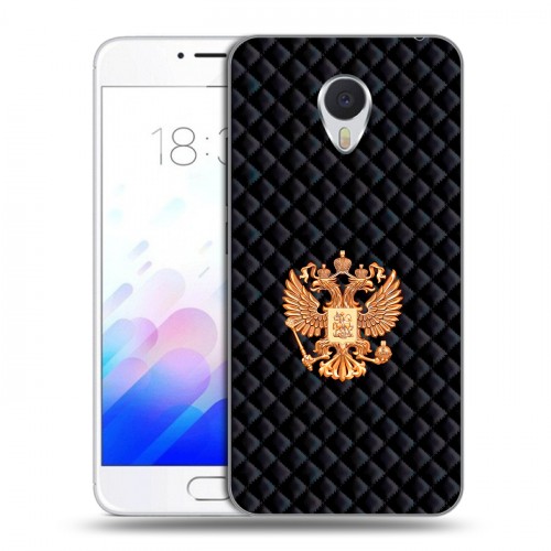 Дизайнерский пластиковый чехол для Meizu M3E Герб России принт