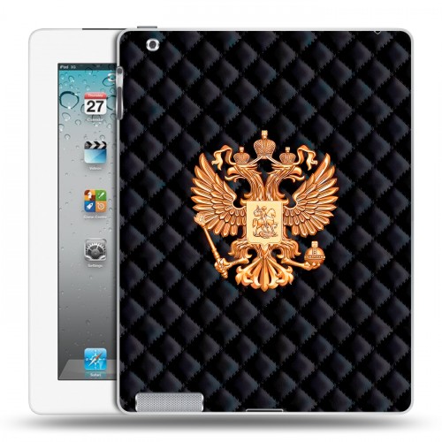 Дизайнерский пластиковый чехол для Ipad 2/3/4 Герб России принт