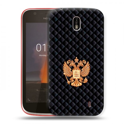 Дизайнерский пластиковый чехол для Nokia 1 Герб России принт
