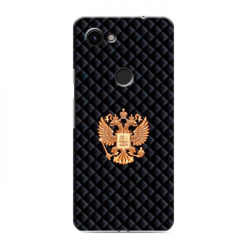 Дизайнерский пластиковый чехол для Google Pixel 3a Герб России принт