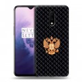 Дизайнерский пластиковый чехол для OnePlus 7 Герб России принт