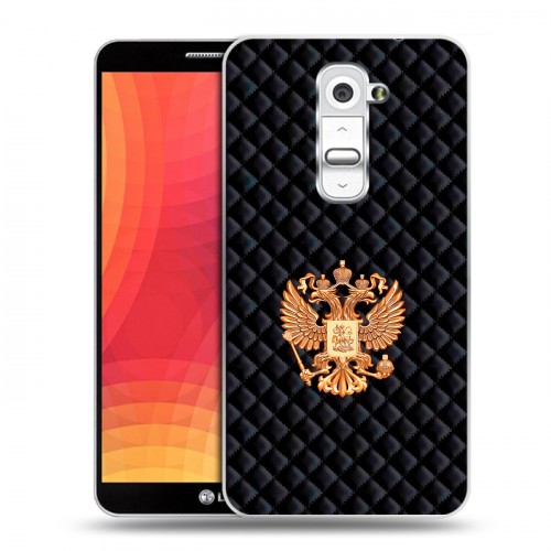 Дизайнерский пластиковый чехол для LG Optimus G2 Герб России принт