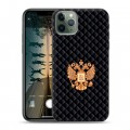 Дизайнерский силиконовый чехол для Iphone 11 Pro Герб России принт