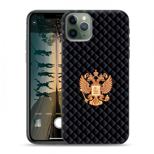 Дизайнерский силиконовый чехол для Iphone 11 Pro Герб России принт