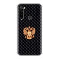 Дизайнерский силиконовый с усиленными углами чехол для Xiaomi RedMi Note 8T Герб России принт