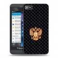 Дизайнерский пластиковый чехол для BlackBerry Z10 Герб России принт