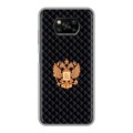 Дизайнерский пластиковый чехол для Xiaomi Poco X3 Герб России принт