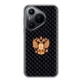 Дизайнерский силиконовый чехол для Huawei Pura 70 Герб России принт